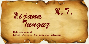 Mijana Tunguz vizit kartica